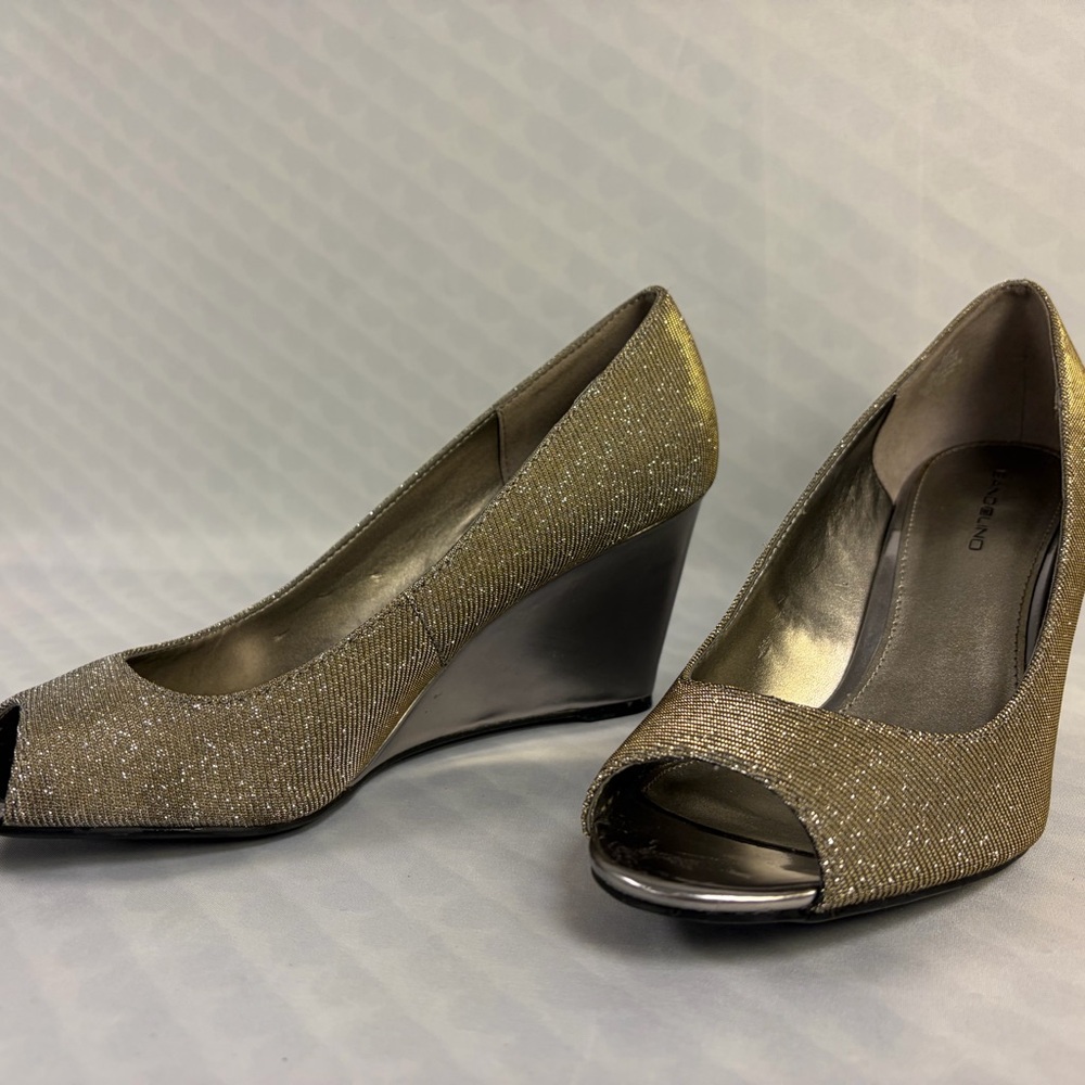 Bandolino Women’s Sparkle Glitter Wedges size 8.5